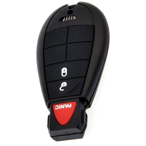 JEC2T1-Black-Gold Plating- Car Key Cover For Jeep Dodge Chrysler