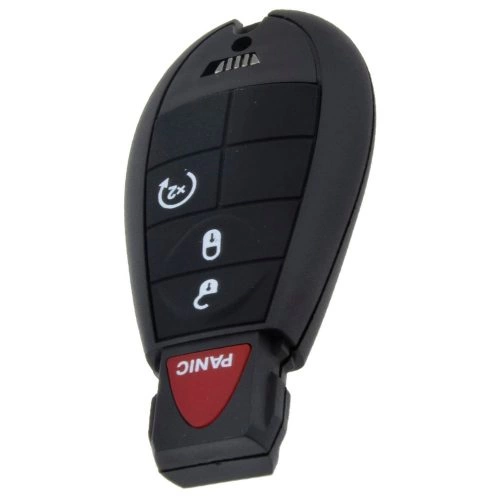 JEC3T1-White-Gold Plating- Car Key Cover For Jeep Dodge Chrysler