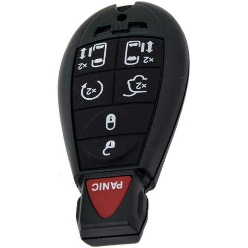 JEC4T1-Black-Gold Plating- Car Key Cover For Jeep Dodge Chrysler