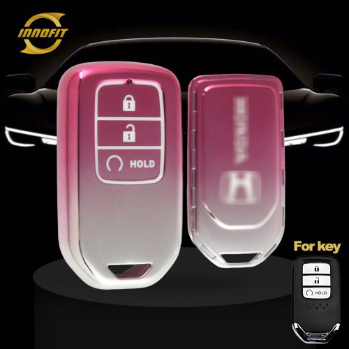 HOA3T1-Gradient Pink- Car Key Cover For Honda
