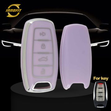 GRA2T1-Purple-Silver Plating- Car Key Cover For Great Wall Motor