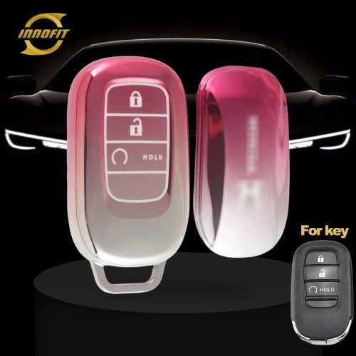 HOB3T1-Gradient Pink- Car Key Cover For Honda