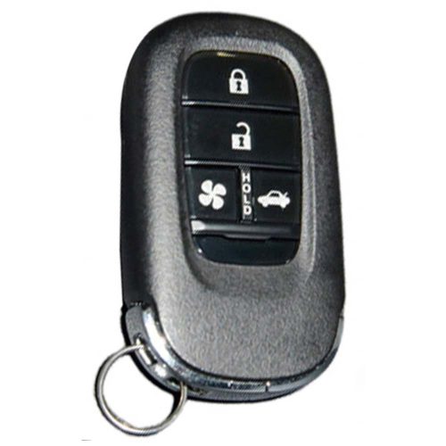 HOB5T1-Black-Gold Plating- Car Key Cover For Honda