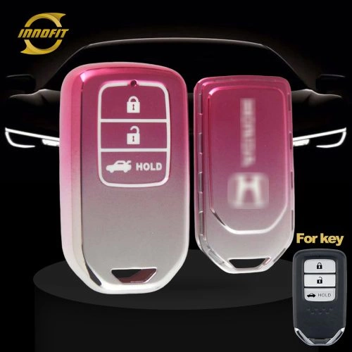 HOA4T1-Gradient Pink- Car Key Cover For Honda