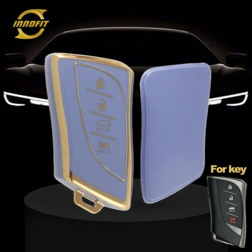 LEB2T1-Purple-Gold Plating- Car Key Cover For Lexus