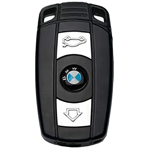 BMD1T1-Black-Metal Gray Plating- Car Key Cover For BMW
