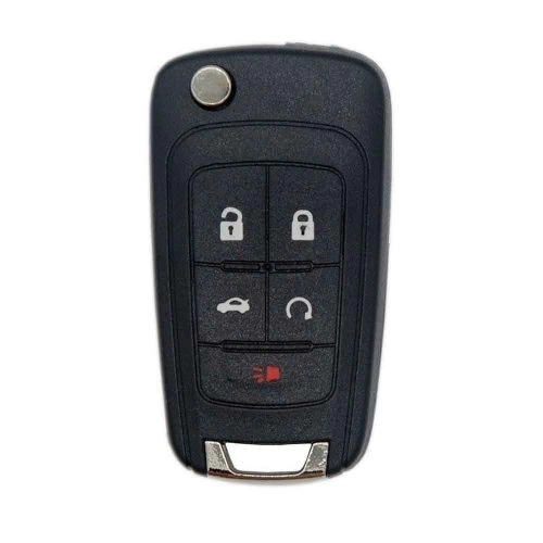 CED5T1-Red-Gold Plating- Car Key Cover For Chevrolet Opel GMC Holden