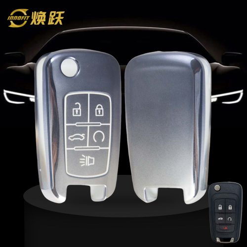 CED5T1-Gradient Gray- Car Key Cover For Chevrolet Opel GMC Holden