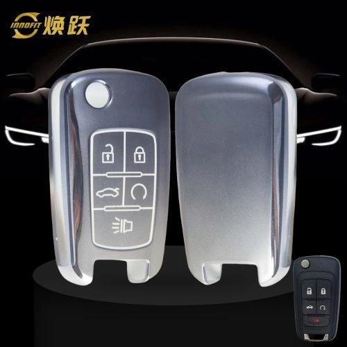 CED5T1-Gradient Gray- Car Key Cover For Chevrolet Opel GMC Holden