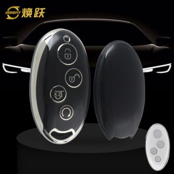 BYB1T1-Black-Silver Plating- Car Key Cover For BYD