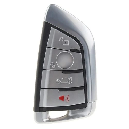 BMB3T1-White-Gold Plating- Car Key Cover For BMW