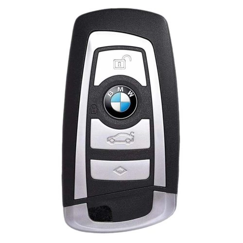 BMC1T1-Black-Metal Gray Plating- Car Key Cover For BMW