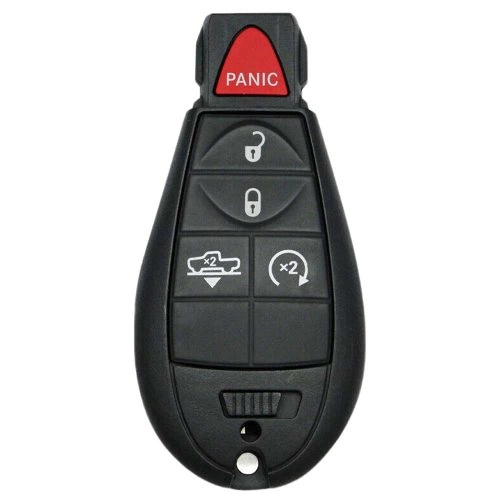 JEC11T1-White-Gold Plating- Car Key Cover For Jeep Dodge Chrysler