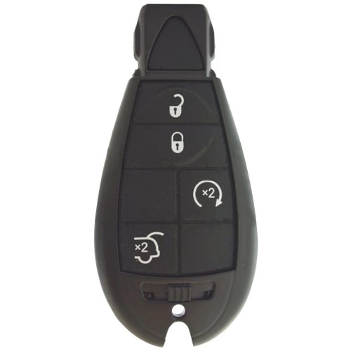 JEC13T1-Black-Gold Plating- Car Key Cover For Jeep Dodge Chrysler