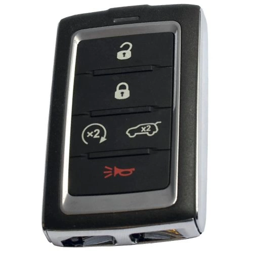 JEF3T1-White-Gold Plating- Car Key Cover For Jeep