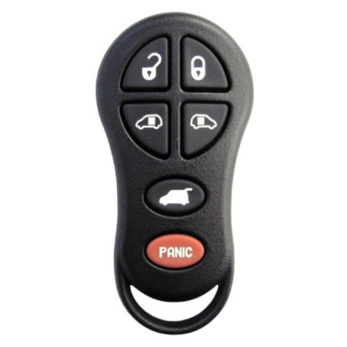 JEH4T1-Black-Gold Plating- Car Key Cover For Jeep Dodge Chrysler