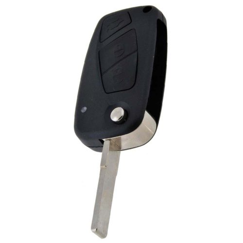 PUG1T1-Granny Grey-Gold Plating- Car Key Cover For Peugeot Citroen Fiat