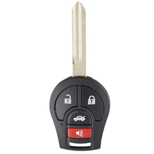 NIE4T1-White-Gold Plating- Car Key Cover For Nissan Renault