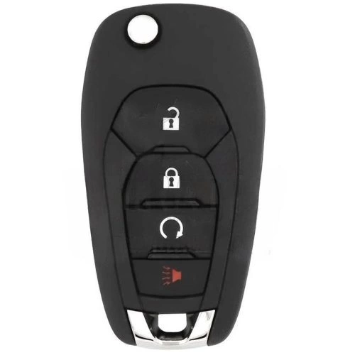 CEE3T1-White-Gold Plating- Car Key Cover For Chevrolet