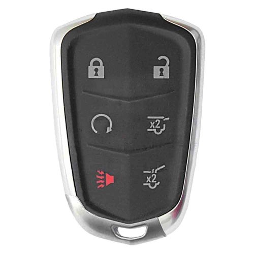 CAA4T1-White-Gold Plating- Car Key Cover For Cadillac