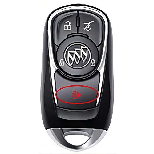 BUA2T1-Black-Silver Plating- Car Key Cover For Buick