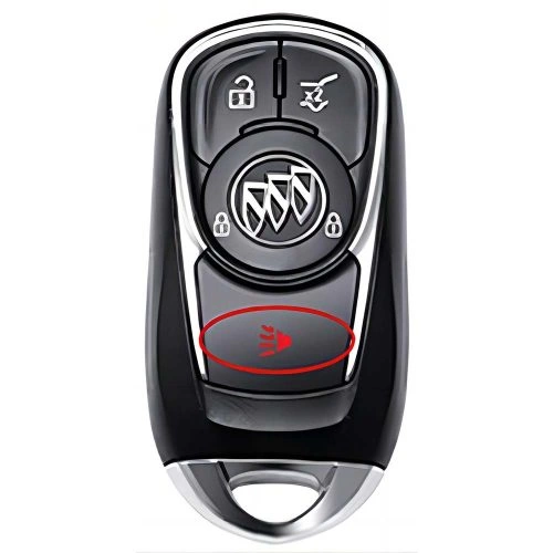 BUA2T1-White-Silver Plating- Car Key Cover For Buick