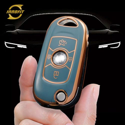 BUB1T1-Granny Grey-Gold Plating- Car Key Cover For Buick