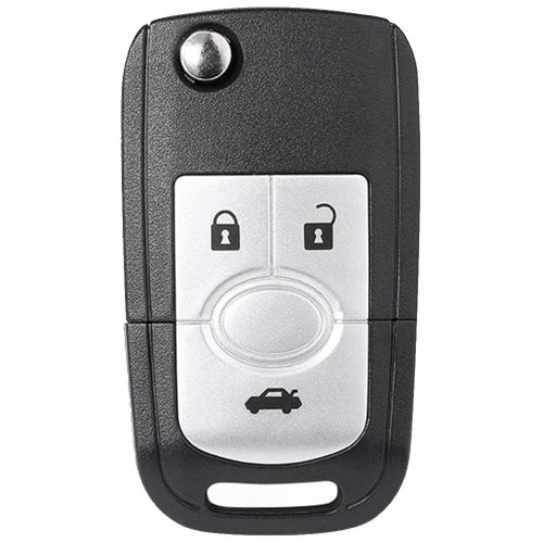 BUD1T1-White-Silver Plating- Car Key Cover For Buick
