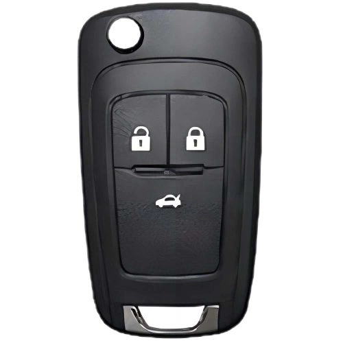 BUE1T1-White-Silver Plating- Car Key Cover For Buick