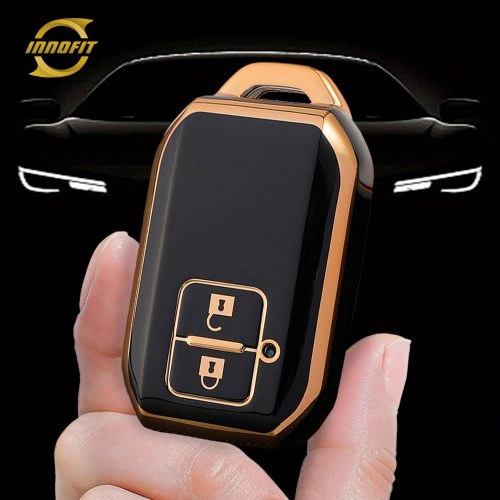 SUB2T1-Black-Gold Plating- Car Key Cover For Suzuki