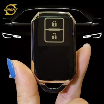 SUB2T1-Black-Silver Plating- Car Key Cover For Suzuki