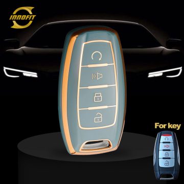GRA3T1-Granny Grey-Gold Plating- Car Key Cover For Great Wall Motor