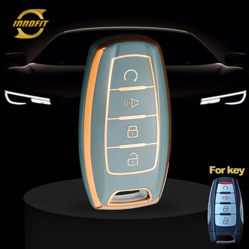 GRA3T1-Granny Grey-Gold Plating- Car Key Cover For Great Wall Motor