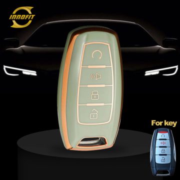 GRA3T1-Green-Gold Plating- Car Key Cover For Great Wall Motor
