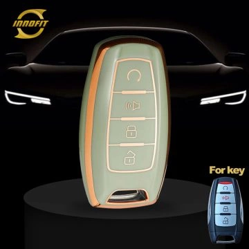 GRA3T1-Green-Gold Plating- Car Key Cover For Great Wall Motor