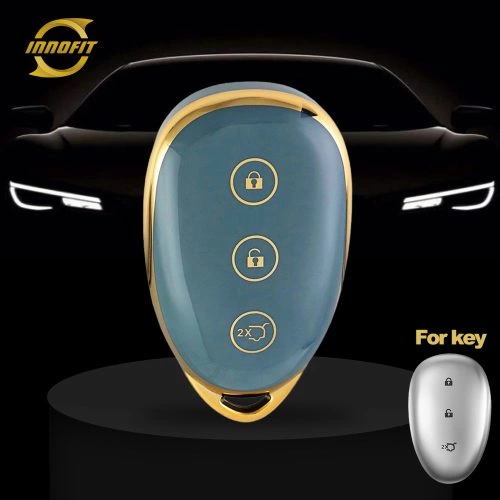CHF1T1-Granny Grey-Gold Plating- Car Key Cover For CHANGAN