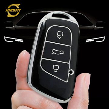 CRB1T1-Black-Silver Plating- Car Key Cover For Chery