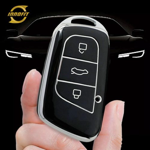 CRB1T1-Black-Silver Plating- Car Key Cover For Chery