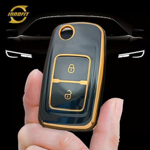 CRF1T1-Black-Gold Plating- Car Key Cover For Chery