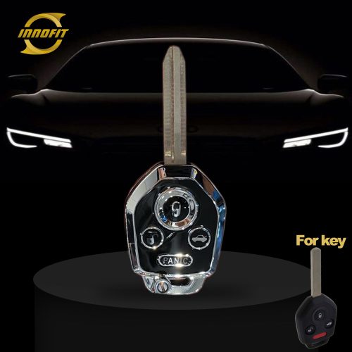 SBC2T1- 블랙-실버 도금- 스바루 용 자동차 키 커버