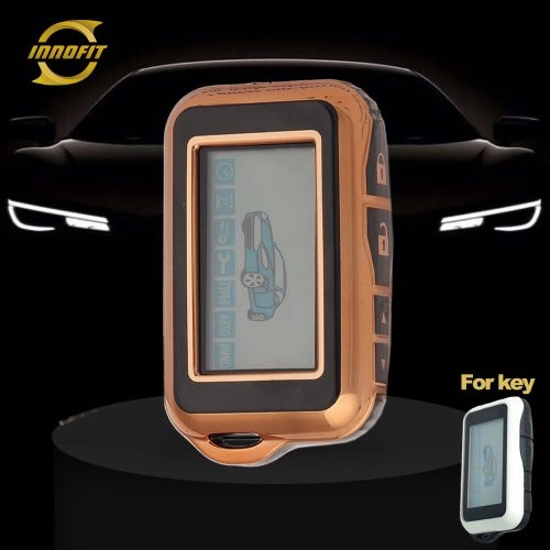 STC1T1-Black-Gold Plating- Car Key Cover For StarLine