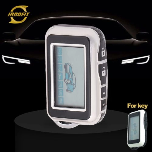 STC1T1-Black-Silver Plating- Car Key Cover For StarLine