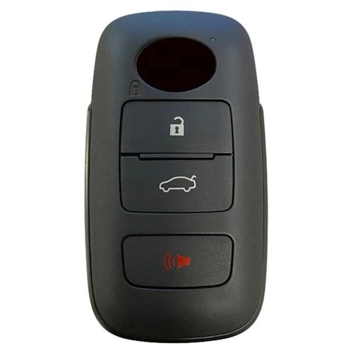 PEB3T1-White-Gold Plating- Car Key Cover For Perodua