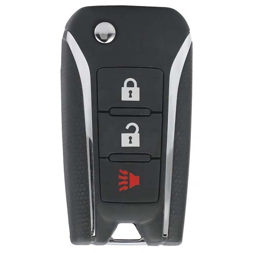 VEI1T1-Black-Gold Plating- Car Key Cover For Venucia