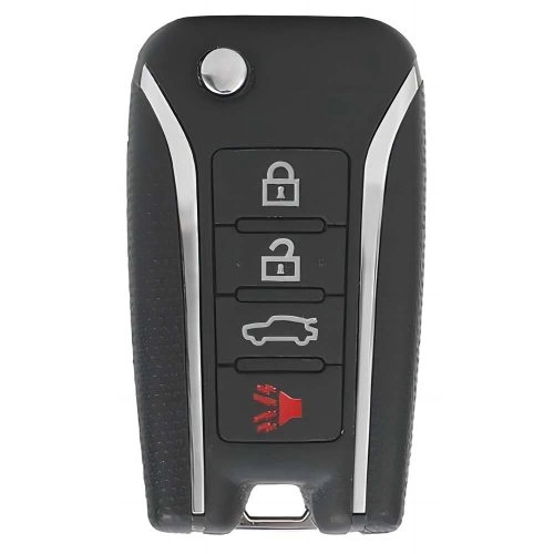 VEI2T1-Black-Gold Plating- Car Key Cover For Venucia