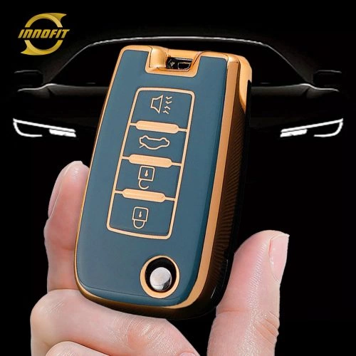 VEI2T1-Granny Grey-Gold Plating- Car Key Cover For Venucia