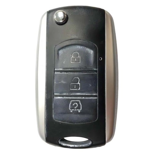 VEK1T1-Black-Silver Plating- Car Key Cover For Venucia