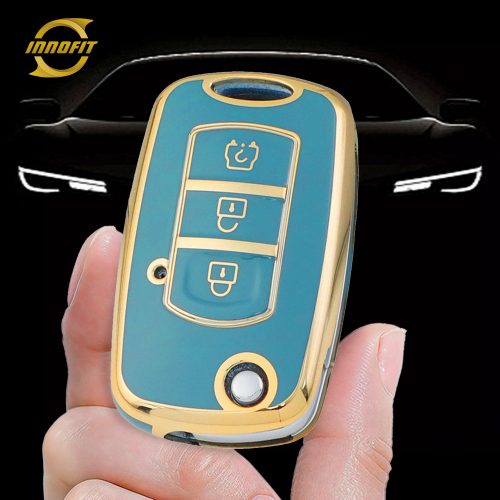 VEK1T1-Granny Grey-Gold Plating- Car Key Cover For Venucia