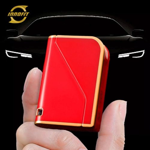 LYB1T1-Kırmızı-Altın Kaplama- LYNK&CO için Araba Anahtar Kapağı