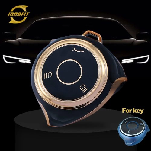 MTA1T1-Black-Gold Plating- Car Key Cover For Neta